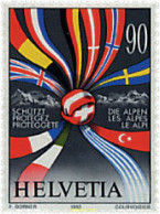 128749 MNH SUIZA 1992 PROTECCION DE LOS ALPES - Autres & Non Classés