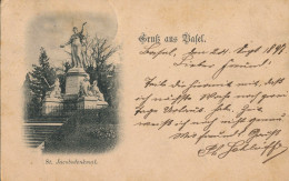 SUISSE - SCHWEIZ - SWITZERLAND - SVIZZERA - GRUSS Aus BASEL - St. Jacobsdenkmal (1897) - Basel