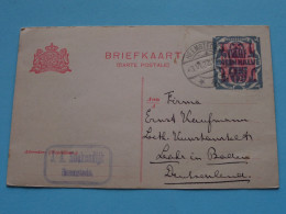 Briefkaart Verstuurd Uit HEEMSTEDE ( J. A. Hoekendijk) Naar " D " 1922 ( Zie / Voir SCANS ) Twaalf En Een Halve Cent ! - Haarlem