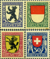 364576 MNH SUIZA 1924 PRO JUVENTUD. ESCUDOS - Altri & Non Classificati