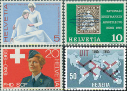 128195 MNH SUIZA 1965 SERIE DE PROPAGANDA - Neufs