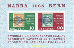128654 MNH SUIZA 1965 EXPOSICION FILATELICA NACIONAL DE BERNA - Neufs