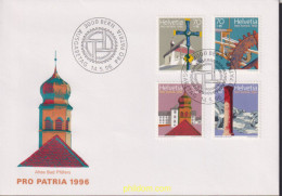 441589 MNH SUIZA 1996 PRO PATRIA. BIENES CULTURALES Y PAISAJES - Ungebraucht