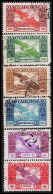 1924. MAGYAR KIR POSTA  AIR MAIL. Complete Set Ikarus Over Budapest. Beautiful Stamps.  (Michel 383-388) - JF557445 - Gebraucht