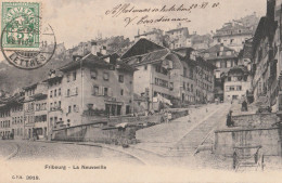 BE -  FRIBOURG  LA NEUVEVILLE   CPA  CIRCULEE - Fribourg