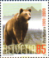 227362 MNH SUIZA 2009 CENTENARIO DE LA ASOCIACION SUIZA PRO NATURA - Bears