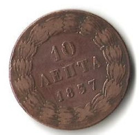 Grece 10 Lepta 1837 - Grecia