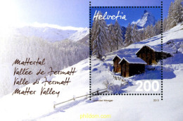 313764 MNH SUIZA 2013 VALLE DE ZERMAT - Skisport