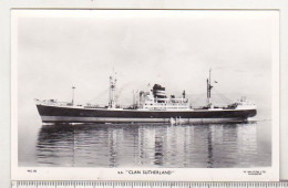 Scotland UK Uncirculated Postcard/photo - Ships - Ss Clan Sutherland - Ferries
