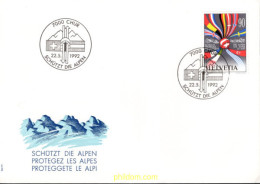 714761 MNH SUIZA 1992 PROTECCION DE LOS ALPES - Autres & Non Classés