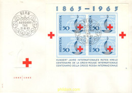 715590 MNH SUIZA 1963 CENTENARIO DE LA CRUZ ROJA INTERNACIONAL - Neufs