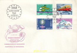 716184 MNH SUIZA 1962 TRENES - Neufs
