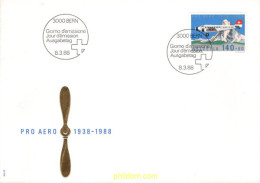 716509 MNH SUIZA 1988 50 ANIVERSARIO DE LA FUNDACION PRO AERO - Neufs