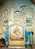 91 - Milly La Foret - Intérieur De La Chapelle Saint Blaise Décorée Par Jean Cocteau - Art Peintures Murales - L'Autel - - Milly La Foret