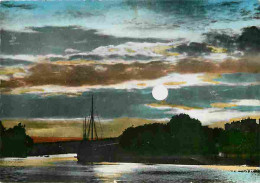 29 - Landerneau - Le Port Le Soir - Coucher De Soleil - Clair De Lune - Voir Timbre - Voir Scans Recto Verso - Landerneau