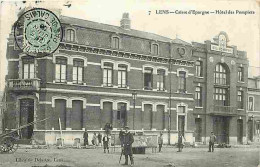 62 - Lens - Caisse D'Epargne - Hotel Des Pompiers - Animé - Ecrite En 1906 - CPA - Voir Scans Recto-Verso - Lens