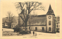 43119 - JUSSAC - LA PLACE ET L EGLISE - Jussac