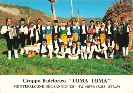 FOLKLORE - Gruppo Folclorico TOMA TOMA - Montefalcone Nel Sannio - Tenue - Instrument - Carte Postale - Music