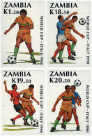 759312 HINGED ZAMBIA 1990 COPA DEL MUNDO DE FUTBOL. ITALIA-90 - Zambie (1965-...)