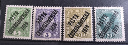Posta Ceskoslovenska 1919 (9 Timbres Neufs Avec Traces De Charnière) - Sonstige & Ohne Zuordnung