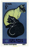 35911 MNH SUR OESTE AFRICANO 1972 CENTENARIO DE LA SOCIEDAD PROTECTORA DE ANIMALES - Autres & Non Classés