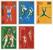 55397 MNH SURINAM 1980 22 JUEGOS OLIMPICOS VERANO MOSCU 1980 - Gymnastiek