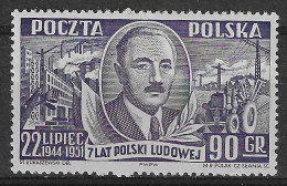 Poland 1951 Mi 704 Mh - Mint Hinged  (PLZE4 PLD704) - Agriculture