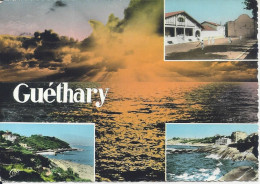 CPSM  64 Pyrénées-Atlantiques   Guéthary  Le Fronton, La Plage Vers L’Espagne, Le Casino  Editeur : CAP   N° 709 - Guethary