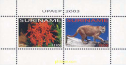 136542 MNH SURINAM 2003 AMERICA-UPAEP 2003 - FLORA Y FAUNA AUTOCTONA - Félins