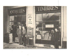 CPA - Magasin De Vente D'antiquités, Timbres, Cartes Postales, Soldats De Plomb - Scherer - Paris 1° - - Ambachten In Parijs