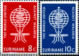 246229 MNH SURINAM 1962 ERRADICACION DEL PALUDISMO - Spiders