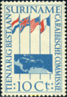 364824 MNH SURINAM 1956 10 ANIVERSARIO DE LA COMISION CARIBEÑA - Autres & Non Classés