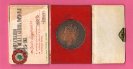 Medaglia 1915 1965 X 50° 1 WW Cinquantenario Guerra Mondiale Medaglia Medal Bronze Medal 1 WW - Italy