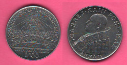 100 Lire 1962 Concilio Vaticano II° Papa Giovanni XXIII°  Vatican City Steel Coin - Vaticano