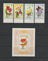 ANGUILLA   1982    Easter  Flowers    Set  Of  4  +  Sheetlet         MNH - Anguilla (1968-...)