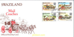 403776 MNH SWAZILANDIA 1984 19 CONGRESO DE LA UPU EN HAMBURGO - Swaziland (1968-...)