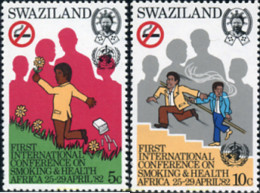 365138 MNH SWAZILANDIA 1982 CONFERENCIA INTERNACIONAL CONTRA EL EL FUMAR - Swaziland (1968-...)