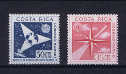 Costa Rica Space 1961 Satellite Courier 1 B And UN. - Costa Rica