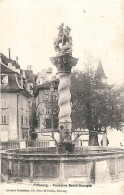 Suisse Fribourg Fontaine Sainte Anne CPA édition Librairie Catholique 130 Place St Nicolas - Fribourg