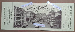 Brochure "Le Grand Hotel Du Printemps" 1 Rue D'Isly, Gare St. Lazare, Paris Ca 1935 - Collections