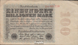 Deutsches Reich Rosenbg: 106f, Wasserzeichen Kreuzblüten, KN Und FZ Rot Gebraucht (III) 1923 100 Millionen Mark - 100 Millionen Mark