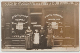 CARTE PHOTO PARIS 12ème : SOCIETE PARISIENNE DES VINS A BON MARCHE - 19 21 BOULEVARD DE PICPUS - 143 COUR SAINT EMILION - Arrondissement: 12