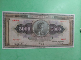 Banknotes Greece  5000 Drachmai 1932 	P# 103 - Greece