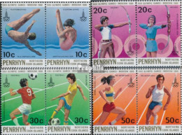 Penrhyn 151-158 Paare (kompl.Ausg.) Postfrisch 1980 Olympische Sommerspiele - Penrhyn