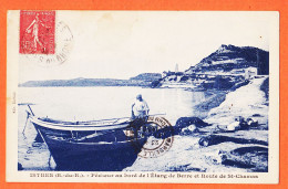 31708 / ️  ◉ Peu Commun ISTRES Pêcheur Au Bord De Etang BERRE Route SAINT ST-CHAMAS 1932 à FERICELLI Marseille - Istres