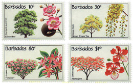 80929 MNH BARBADOS 1992 ARBOLES Y FLORES - Barbades (1966-...)