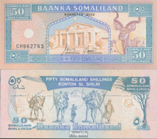 Somaliland Pick-Nr: 7d Bankfrisch 2002 50 Shillings - Somalia
