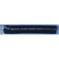 GOURMETTE EN ARGENT - MAILLE FIGARO - 21 Cm - 15.09 G - 096838 - Bracelets