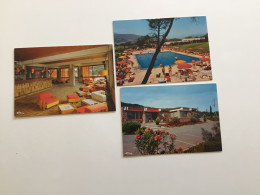 Lot De 3 Cartes Postales Anciennes Ste-Maxime Hôtel Maxima 2000 Route Du Plan-de-la-Tour - Sainte-Maxime