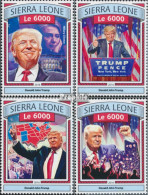 Sierra Leone 7908-7911 (kompl. Ausg.) Postfrisch 2016 Trump Triumphiert - Sierra Leone (1961-...)